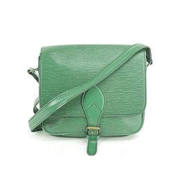 Louis Vuitton Green Epi Cartouchiere Crossbody 6LK0102