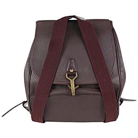 Louis Vuitton Burgundy Taiga Leather Cassiar Backpack 1015lv42