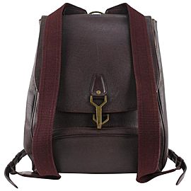 Louis Vuitton Burgundy Taiga Leather Cassiar Backpack 12lv1101