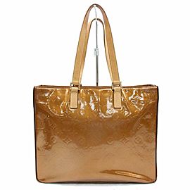 Louis Vuitton Copper Bronze Monogram Vernis Columbus Zip Tote 8701450