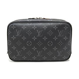 Louis Vuitton Black Monogram Eclipse Trousse Toilette PM Cosmetic Case 861825