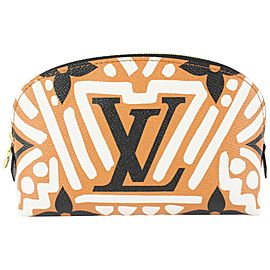 Louis Vuitton Caramel Monogram Crafty Cosmetic Pouch 99lv79