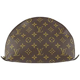 Louis Vuitton Monogram Cosmetic Pouch GM Demi Ronde Toiletry Case 105lv16