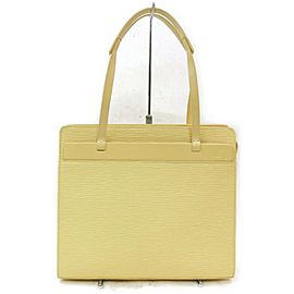 Louis Vuitton Croisette Pm Vanilla Zip 872570 Cream Epi Leather Tote