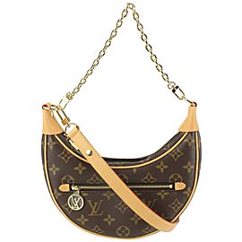 Louis Vuitton Rare Monogram Loop Chain Hobo Crossbody Croissant Bag 1118lv34