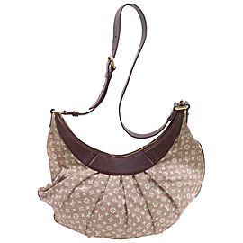 Louis Vuitton Sepia Bordeaux Monogram Mini Lin Rhapsodie Croissant 6LV92