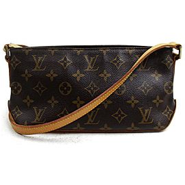 Louis Vuitton Crossbody Trotteur Monogram 872495 Brown Coated Canvas Tote