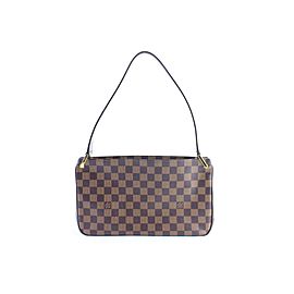 Louis Vuitton Damier Ebene Aubagne 4lr0321 Brown Coated Canvas Shoulder Bag