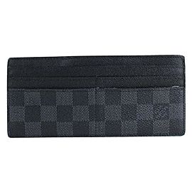 Louis Vuitton Damier Graphite Long Card Case 10LT916