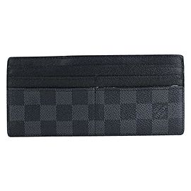 Louis Vuitton Damier Graphite Long Card Case 10lt916 Wallet