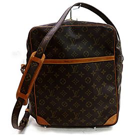 Louis Vuitton Danube Extra Large Monogram Gm 871699 Brown Coated Canvas Shoulder Bag