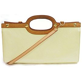 Louis Vuitton Drive Roxbury Perle 2way with Strap 871833 Cream Monogram Vernis Leather Shoulder Bag