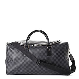 Louis Vuitton Damier Graphite Roadster 50 City Duffle Boston with Strap 861089