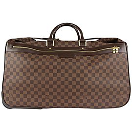 Louis Vuitton Damier Ebene Eole 60 Rolling Luggage Trolley Suitcase Duffle 1020lv34