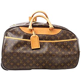 Louis Vuitton Monogram Eole 50 Rolling Luggage Convertible Duffle 857379