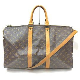 Louis Vuitton Monogram Keepall Bandouliere 45 Duffle Bag with Strap 862244