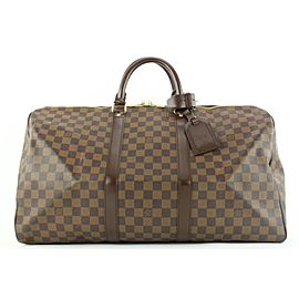 Louis Vuitton Damier Ebene Keepall 50 Duffle bag 366lvs225