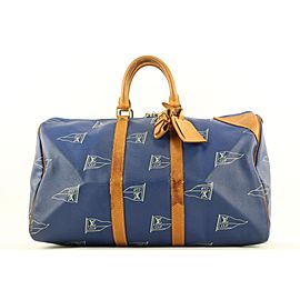 Louis Vuitton LV Cup Blue Keepall 45 Duffle Bag 862938