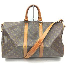 Louis Vuitton Monogram Keepall Bandouliere 45 Duffle Bag with Strap 862588