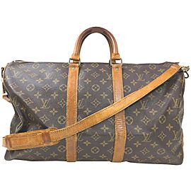 Louis Vuitton Monogram Keepall Bandouliere 45 Duffle Bag with Strap 862591