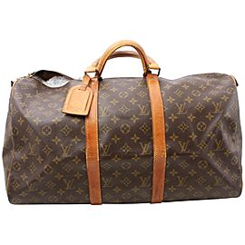 Louis Vuitton Monogram Keepall Bandouliere 50 Boston Duffle Bag GM 861906