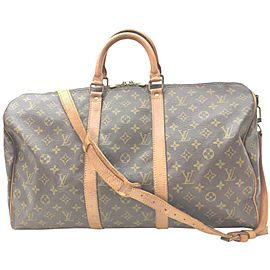 Louis Vuitton Monogram Keepall Bandouliere 50 Duffle Bag with Strap 862317