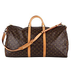 Louis Vuitton Monogram Keepall Bandouliere 60 Duffle Bag with Strap GM 862408