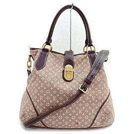 Louis Vuitton Elegie Bordeaux Monogram Idylle Mini Lin with Strap 872877