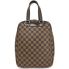 Louis Vuitton Excursion Speedy Alma Ultra Rare Special Order Damier Ebene Sac 860069 Brown Coated Canvas Satchel