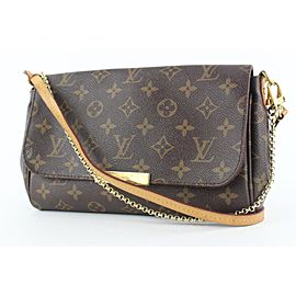 Louis Vuitton Monogram Favorite MM 2way Crossbody Flap Bag 9lvs421