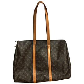 Louis Vuitton Flanerie Duffle Monogram Sac 45 Zip 235539 Brown Coated Canvas Tote