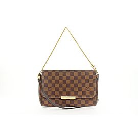 Louis Vuitton Damier Ebene Favorite MM 2way Crossbody Flap Bag 862624