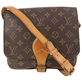 Louis Vuitton Monogram Cartouchiere MM Crossbody Flap Bag 99lv68