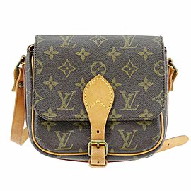 Louis Vuitton Monogram Mini Cartouchiere PM Crossbody Flap Bag 863527