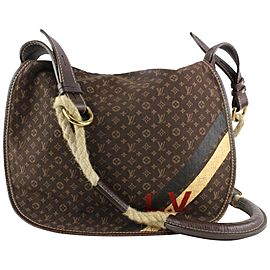 Louis Vuitton Brown Monogram Mini Lin Amman Rope Flap Bag 8lv1108