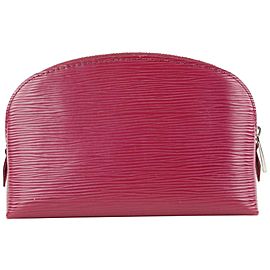 Louis Vuitton Fuchsia Epi Leather Cosmetic Pouch Demi Ronde 585lvs615