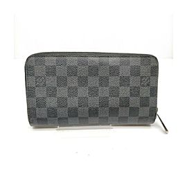 Louis Vuitton Large Damier Graphite Zippy Organizer Long Wallet Zipy Around 863371