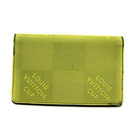 Louis Vuitton Green Damier Geant Neon Lv Cup Organizer 236455 Wallet