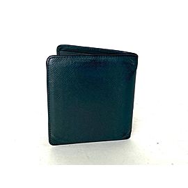 Louis Vuitton Green Taiga Leather Slender Bifold Men’s Wallet 1lv614