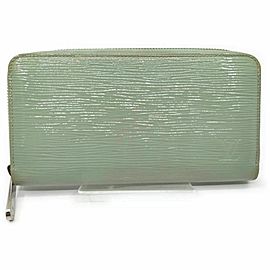 Louis Vuitton Green Epi Electric Zippy Wallet Zip Around Long 861544