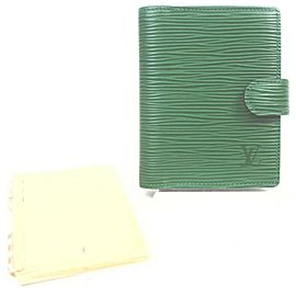 Louis Vuitton Rare Green Epi Leather Borneo Mini Agenda 863119