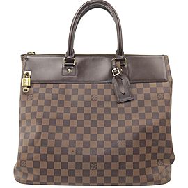 Louis Vuitton Greenwich Damier Ebene Pm 11lk1202 Brown Coated Canvas Weekend/Travel Bag