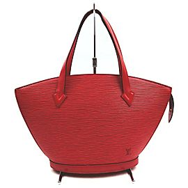 Louis Vuitton Red Epi Leather Saint Jacques Zip Tote Bag 862924