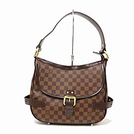 Louis Vuitton Highbury Damier Ebene 871544 Brown Coated Canvas Shoulder Bag