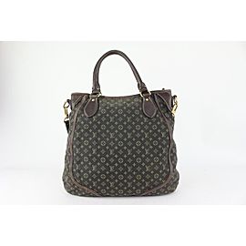 Louis Vuitton Brown Monogram Mini Lin Angele 2way Hobo Bag 820lv87