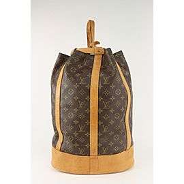 Louis Vuitton Monogram Randonnee GM with Pouch Drawstring Bucket Hobo Bag 122lv13