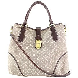 Louis Vuitton Sepia Monogram Mini Lin Idylle Elegie 2way Hobo Bag 648lvs317