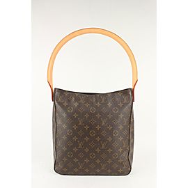 Louis Vuitton Monogram Looping GM Zip Hobo Bag 1026lv44