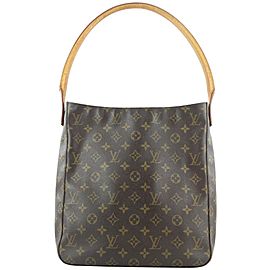 Louis Vuitton Monogram Looping GM Zip Hobo Bag 194lvs29