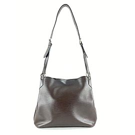 Louis Vuitton Moka Epi Leather Brown Manadara MM Hobo Shoulder bag 3lvm128